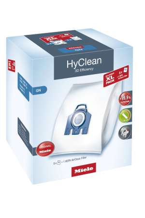 Комплект мешков пылесборников Allergy XL Pack 2 HyClean GN + фильтр HA 50 Miele купить в Томске | Всегда в наличии! | Артикул 10632880 | Официальный сайт